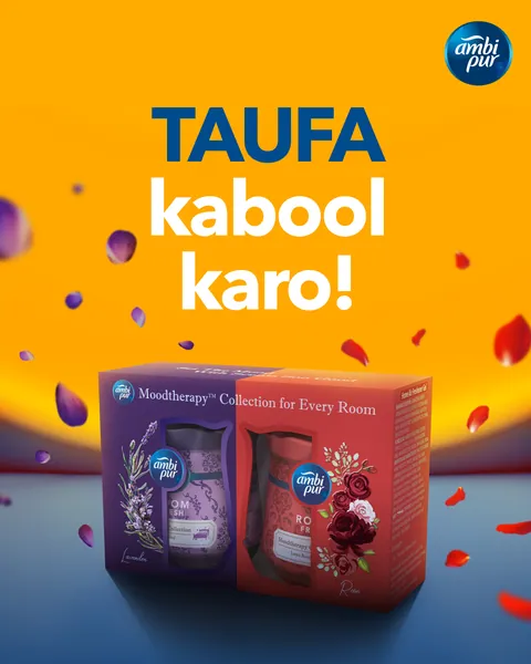 'Taufa kabool karo!' The Mood Therapy gift box under falling petals.
