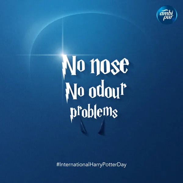 Harry Potter Day: 'No nose, no odour problems'.