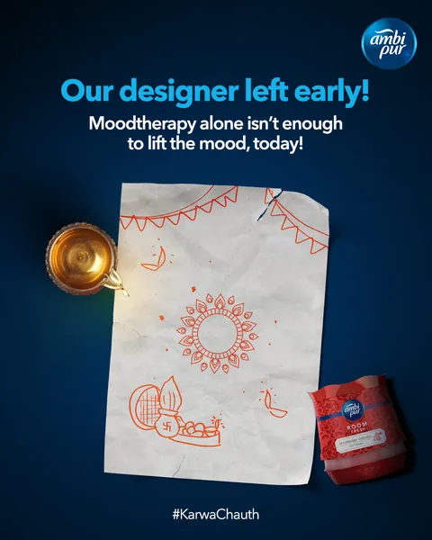 Karwa Chauth: 'Our designer left early!' A sketch left unfinished on paper.