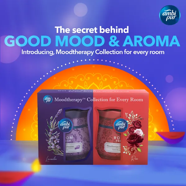 Promo: 'The secret behind good mood & aroma', the Mood Therapy gift box.