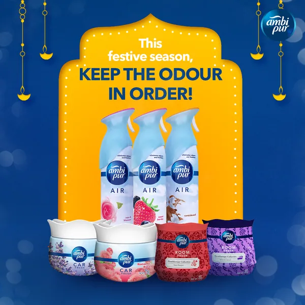 Festive promo: 'Keep the odour in order!' with the whole range.