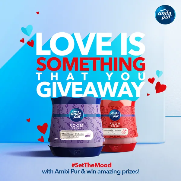 Valentine's contest: 'Love is something that you giveaway'.