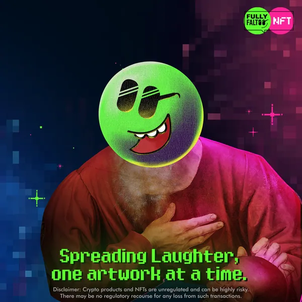 Laughter Day: the green smiley takes over a classical portrait.