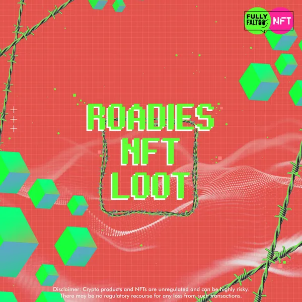 Roadies NFT Loot, in bold pixel type.