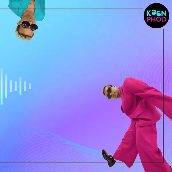 Brand New launch panorama, left: Yung Fly mid-stride in a pink suit.